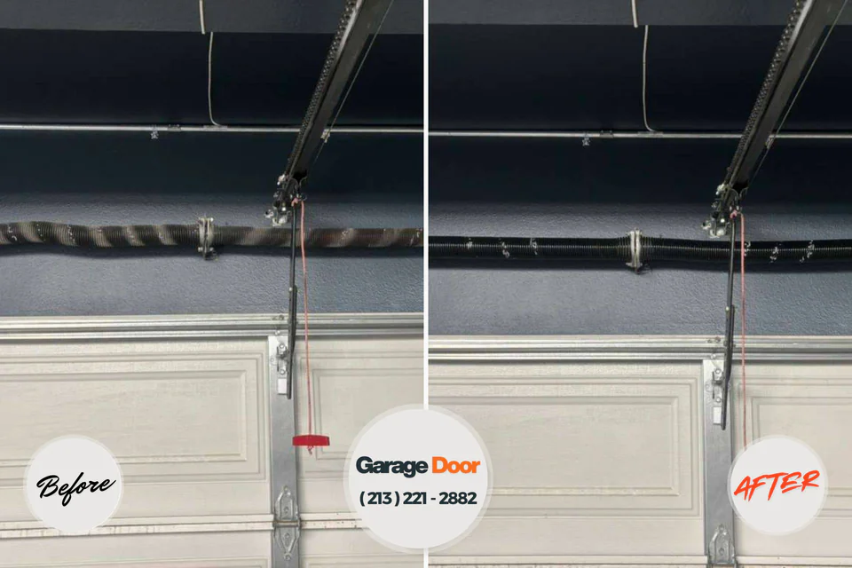 Before and after: garage door company Hayden, CO